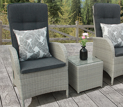 Weatherproof Rattan Garden Furniture Uk, Grey Wicker Garden Chairs Uk